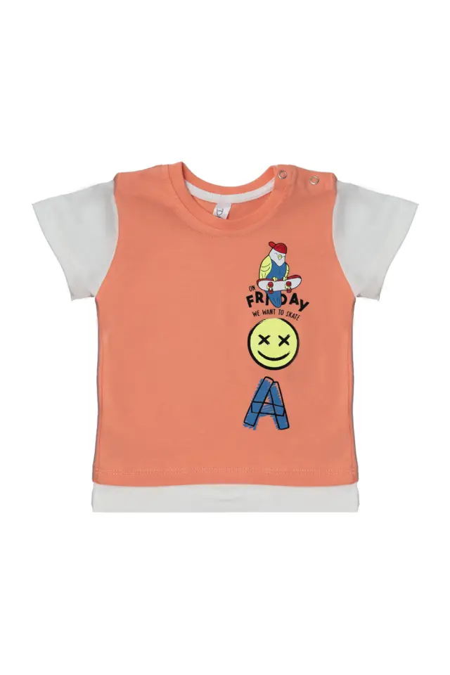 T-Shirt Baby On Friday Πορτοκαλί