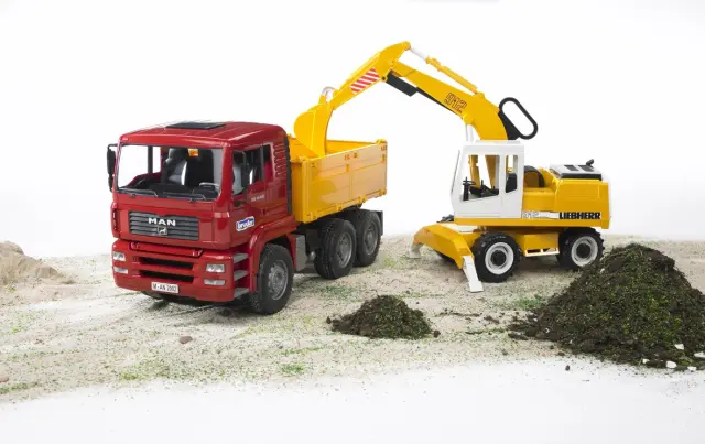 Bruder Φορτηγό Χωματουργικό MAN με Εκσκαφέα Liebherr (3+ ετών) 02751 3