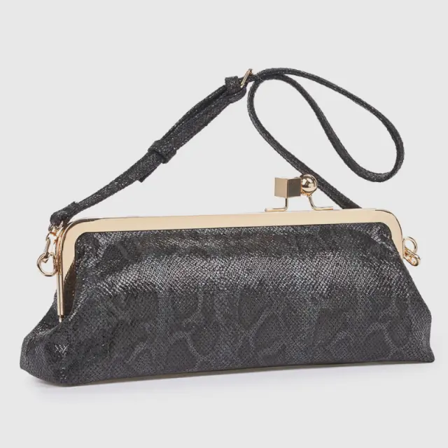 Γυναικεία Τσάντα Αμπιγιέ Verde 01-0002225 Animal Print Μαύρο - ONESIZE 3
