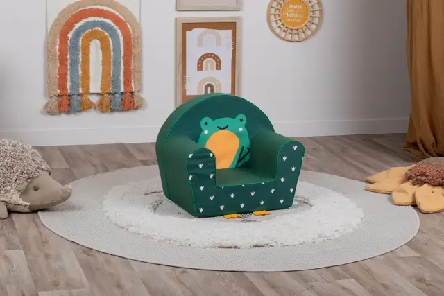 Delsit Παιδική Πολυθρόνα Με Μπράτσα Frog with Feet 2