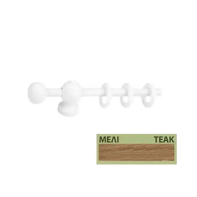 Κουρτινόξυλα Miraz Φ11 120cm - μελι
