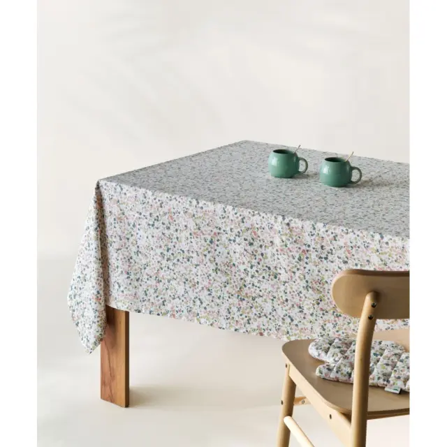 Τραπεζομάντηλο Kentia Fiorita Pink- Green- Raf Blue- White 140x260