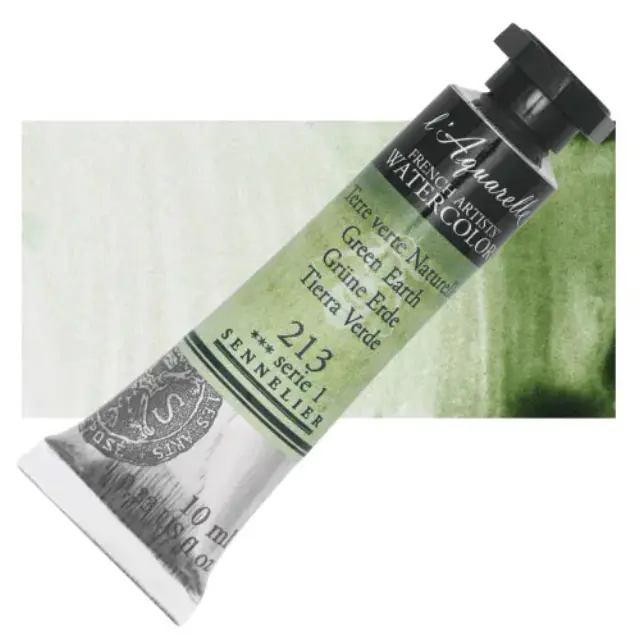 Χρώμα Ακουαρέλας Sennelier l Aquarelle Σωληνάριο 10ml - 213 Green Earth