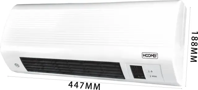 Hoomei Κεραμικό Αερόθερμο Τοίχου 2000W HM-8878 3