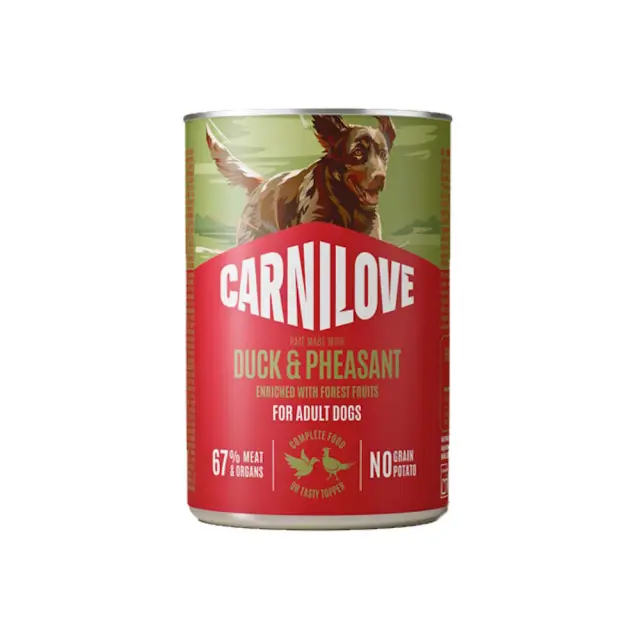 Carnilove Κονσέρβα Σκύλου Adult Duck & Pheasant 400gr Μονόχρωμο