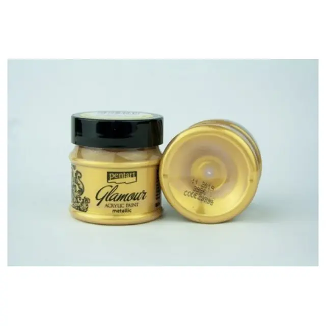 Glamour acrylic paint metallic 50ml Pentart - Rich Gold