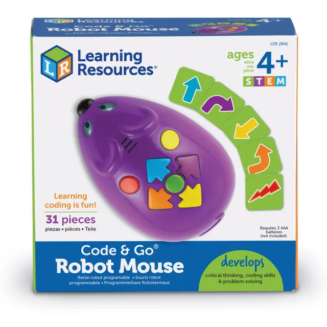 Learning Resources - Code & Go® Robot Mouse - (LSP2841-SCA) - Toys