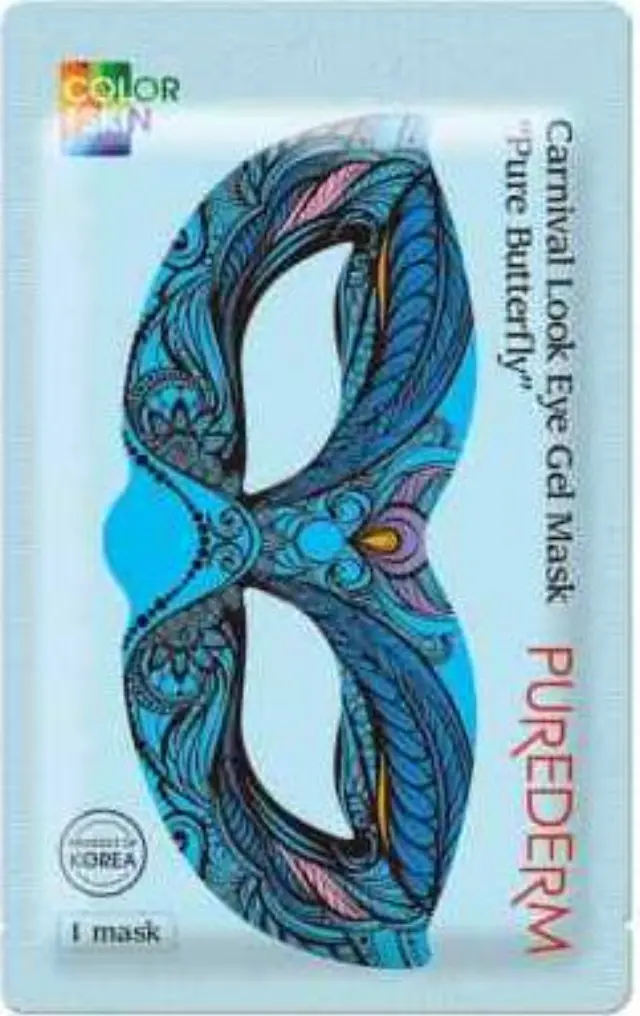 Purederm Carnival Look Eye Mask Pure Butterfly Μάσκα Ματιών Σε Μορφή Τζελ 17g