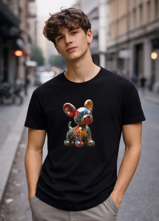T-shirt Noshame® Μαύρο με τύπωμα - 142690 - XXL