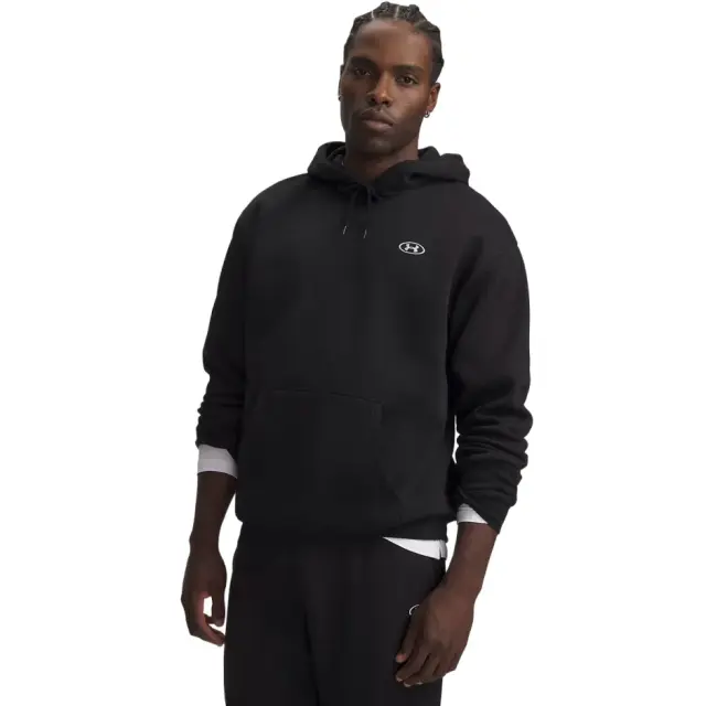 Under Armour Men's Rival Fleece Hoodie Μαύρο 6013448-008 (Under Armour) - Medium