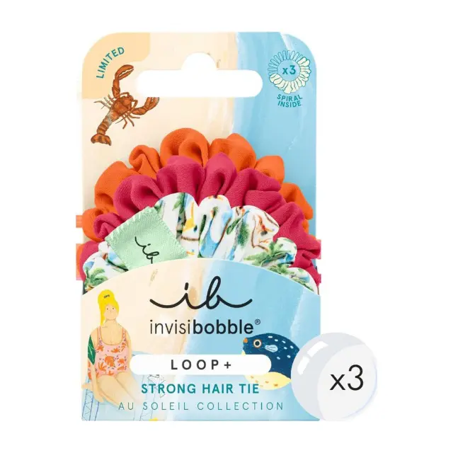 Invisibobble LOOP Au Soleil Beachy Bliss Scrunchies Λαστιχάκια Μαλλιών, 3τμχ