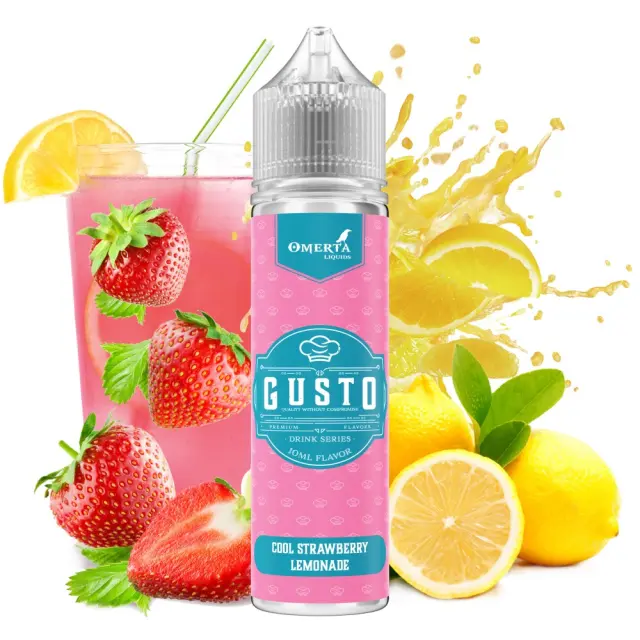 Cool Strawberry Lemonade 10ml (60ml) - Gusto by Omerta
