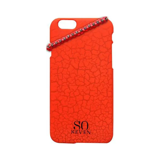 Πλαστική Θήκη So Seven Fluo Party Hard Case Για Apple iPhone 6 / 6s Πορτοκαλί Με Ασορτί Βραχιόλι