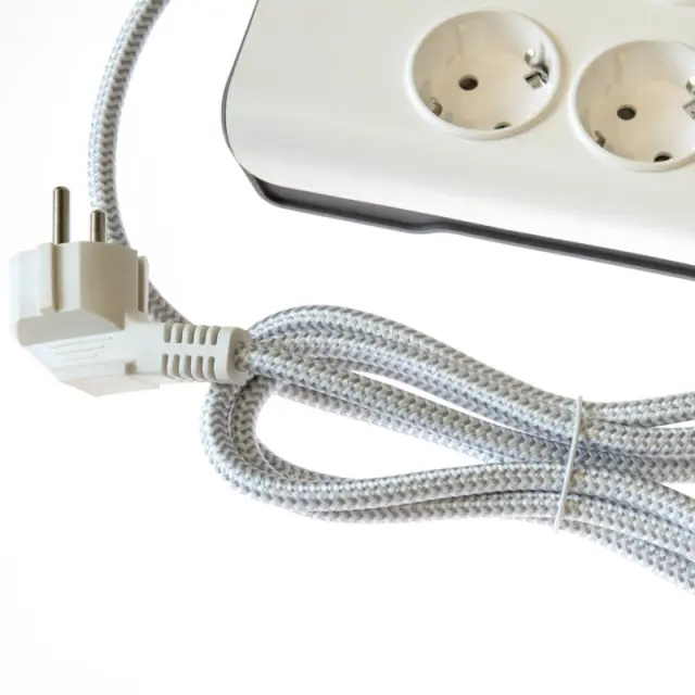 Πολύπριζο Ασφαλείας Philips SPN7080WA/GRS - 8x Schuko - Με Διακόπτη On/Off - Προστασία Υπέρτασης - Καλώδιο 2m - ΛευκόSPN7080WA/GRS 2