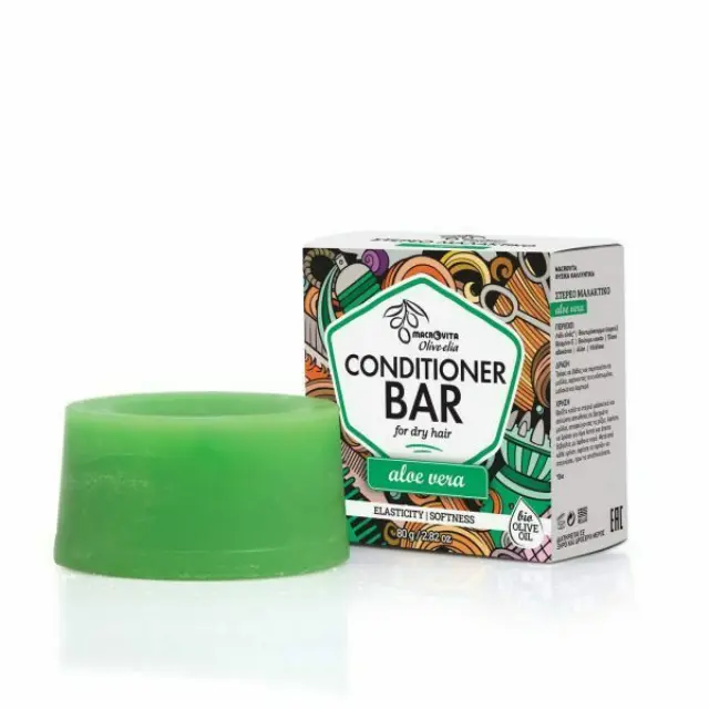 Macrovita Olive.elia Aloe Vera Conditioner Ενυδάτωσης για Ξηρά Μαλλιά 80gr