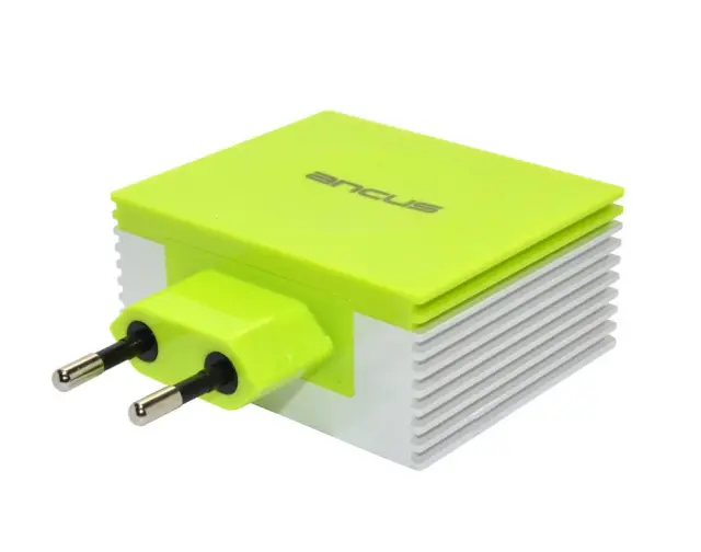 Φορτιστής Ταξιδίου Ancus Multi Charger 4 Usb 4.2A Λευκό - Πράσινο 2