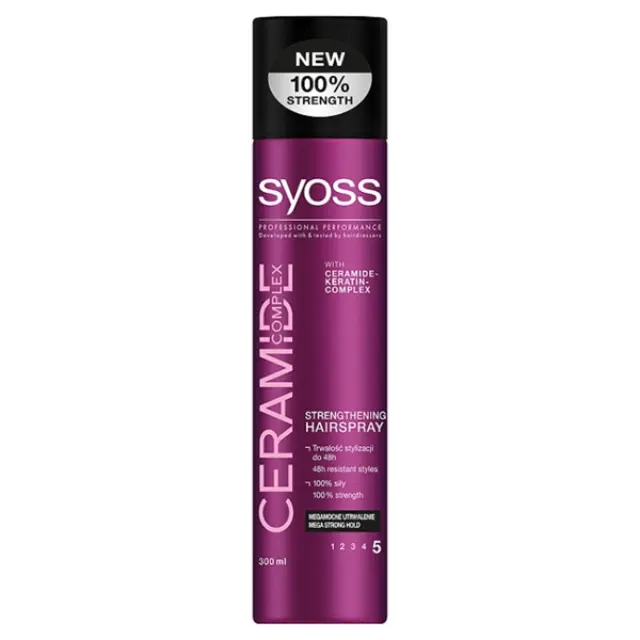 Syoss Hairspray Ceramide Mega Strong Hold Hairspray 400ml