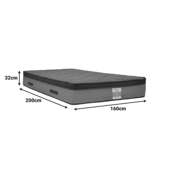 Στρώμα Deluxe pocket spring διπλής όψης 32cm 160x200εκ 3