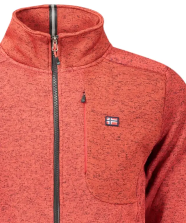 Norway Nautical School - Ανδρική Ζακέτα Φούτερ Fleece 849347-RED Κόκκινο 3