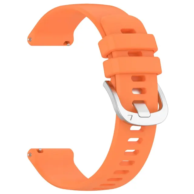 Silver Buckle Λουράκι για Smartwatch 20mm-Orange OEM