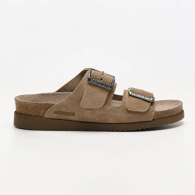 Mephisto Πέδιλα Γυναικείο δέρμα Nubuck Μπεζ MEP/HESTER GREY
