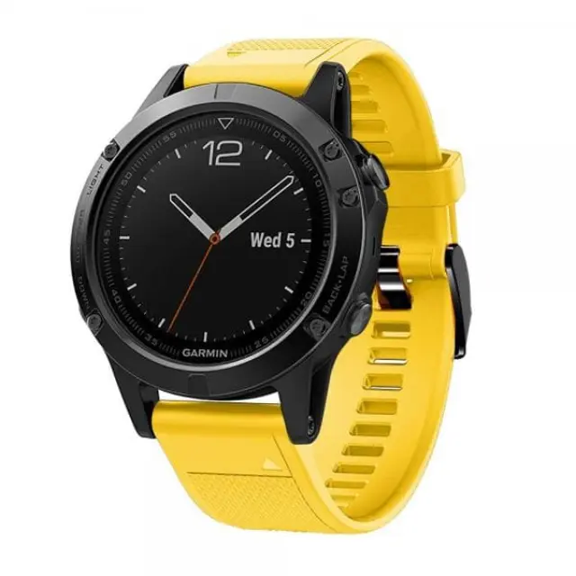Λουράκι Σιλικόνης για Garmin Fenix 5/6/6 Pro/7/8/9 (47mm)- Yellow OEM