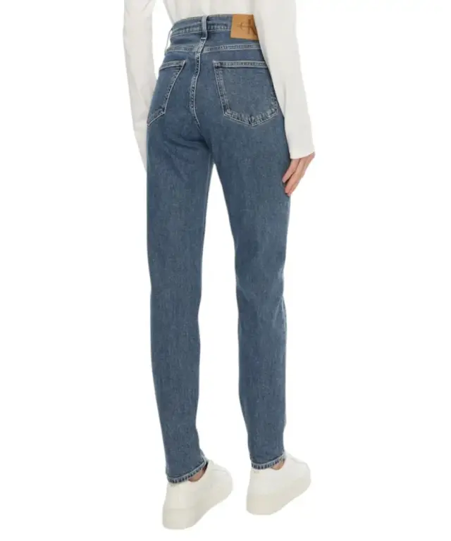 Calvin Klein - Γυναικείο Παντελόνι Jean Ck Mom Fit J20J224030-1A4 Μπλε 2