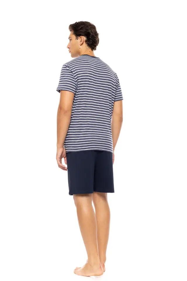 S-M586 - Type - PYJAMA V BLUE LINEAR 3