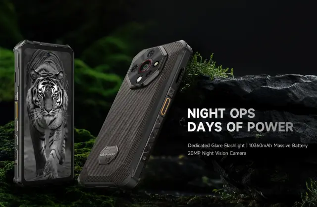 ULEFONE smartphone Armor X16, 6.56", 6/128GB, 10360mAh, IP68/IP69K/MIL-STD-810H, μαύρο 2