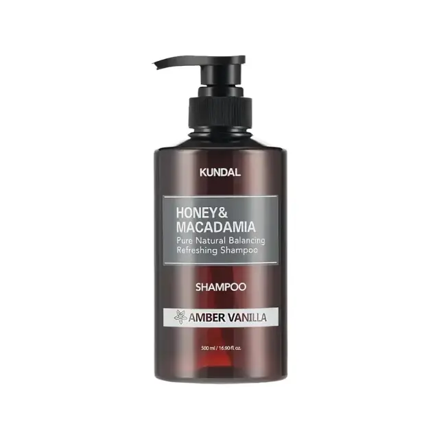 Kundal Honey & Macadamia Shampoo Amber Vanilla Ενυδατικό Σαμπουάν με Μέλι, 500ml