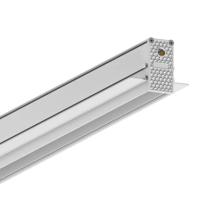 Eiva Led μαγνητική ράγα 2μ λεπτή 48V DALI χωνευτή trimless λευκή Άσπρο