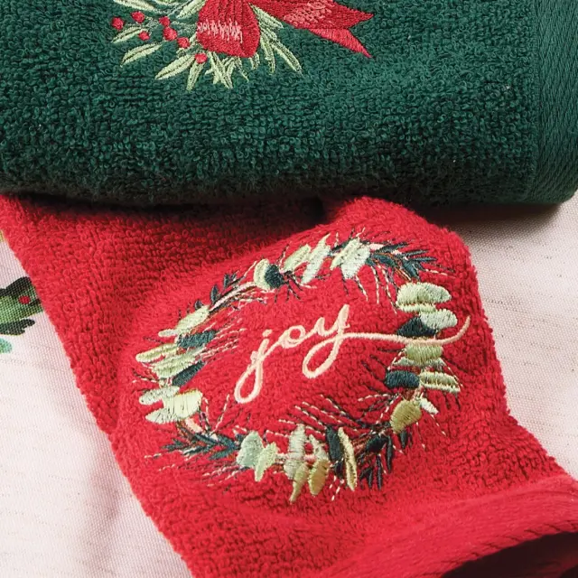 Πετσέτες Κουζίνας Σετ 2Τεμ 30x50 Christmas Das Home 0906 Red-White 100% βαμβακερό 3