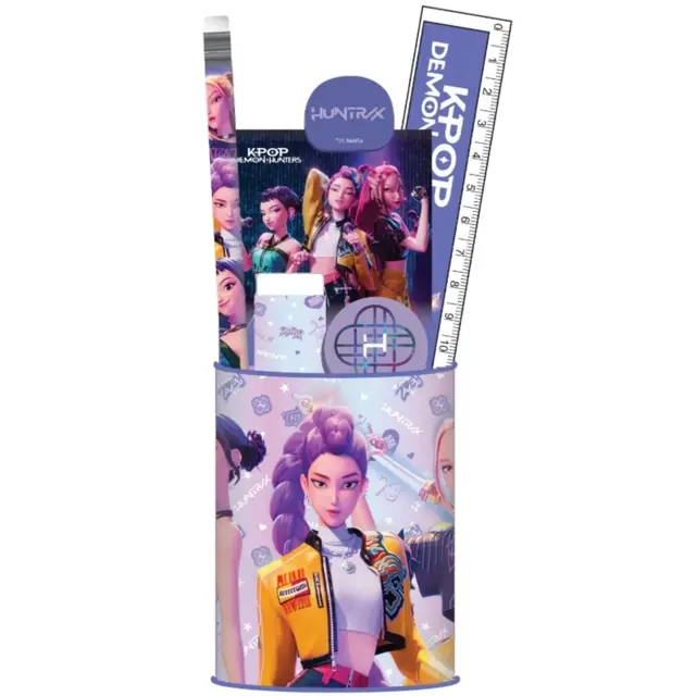 Σετ Γραφικής Ύλης K-POP DEMON HUNTERS - Stationery Set + Pencil Pot - 7pc. 364-02884
