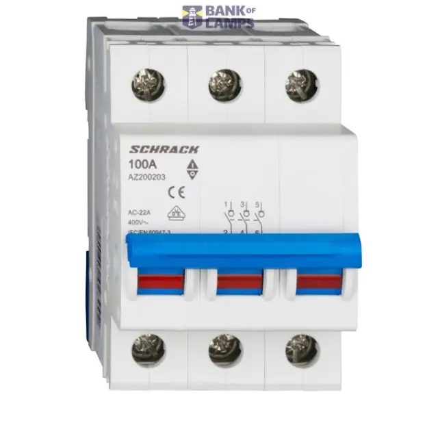 Main Load-Break Switch (Isolator) 100A, 3-pole