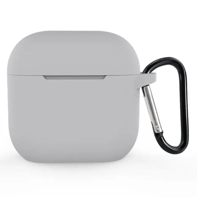 Προστατευτική Θήκη με Μπρελόκ για AirPods 4/5- Grey OEM