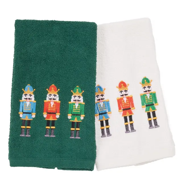 Πετσέτες Κουζίνας Σετ 2 Τεμ 30x50 Christmas Das Home 0811 Green-White 100% βαμβακερό