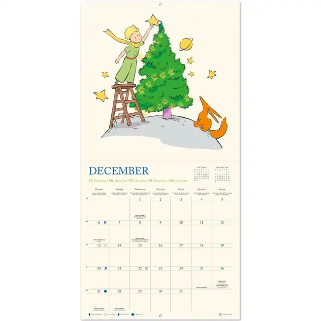 HMEΡΟΛΟΓΙΟ ΤΟΙΧΟΥ THE LITTLE PRINCE 2027 30X30 CALENDAR CP27005 3