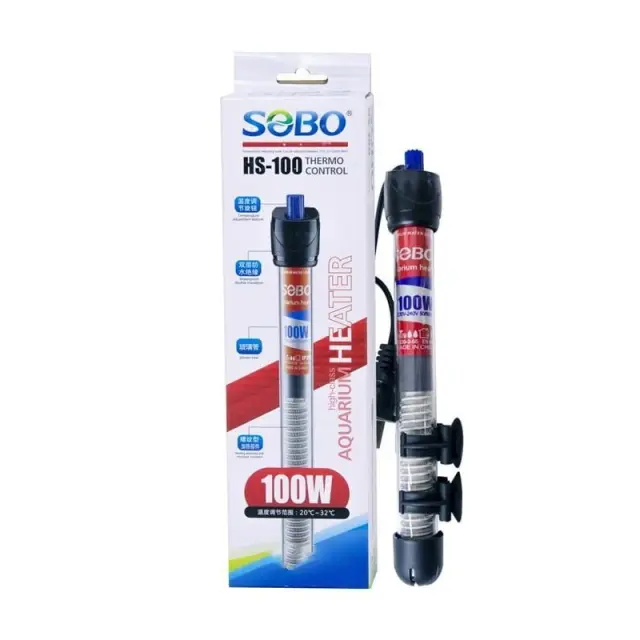 Sobo Θερμοστάτης Ενυδρείου 100W με Ρύθμιση Θερμοκρασίας HS-100 - 100W Aquarium Heater with Thermo Control 088096