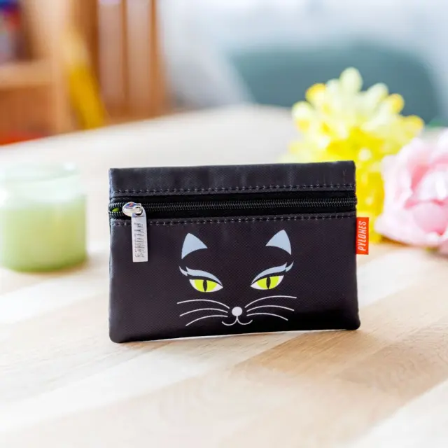 Pylones Πορτοφολάκι υφασμάτινο: mini-Purse (8 σχέδια) Black Cat 2