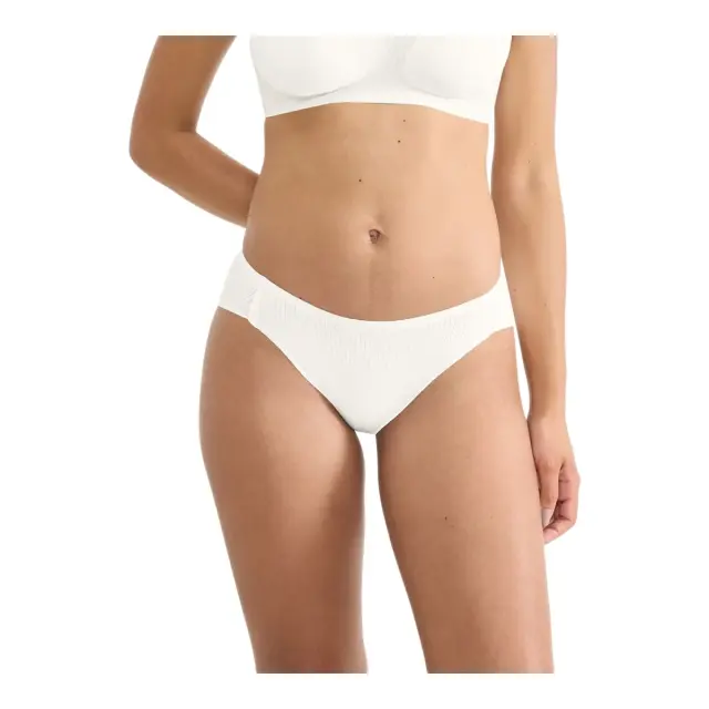 Sloggi Γυναικείο Slip Zero Feel Pure High Leg, Χρώμα Silk White - XL