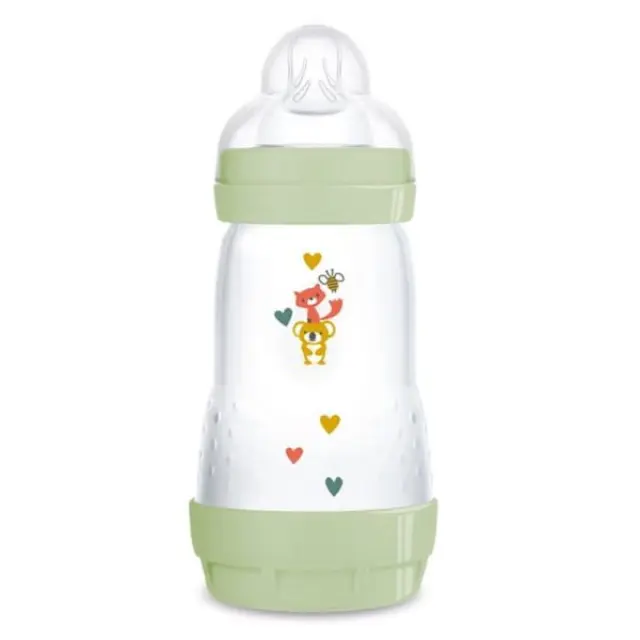 Mam Easy Start Anti-Colic Πλαστικό Μπιμπερό με Θηλή Σιλικόνης Λαχανί 2m+ 260ml