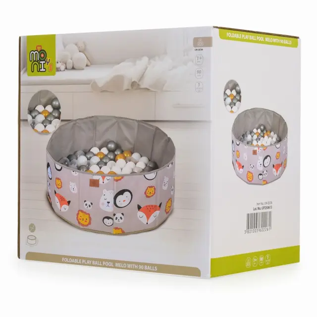 Αναδιπλούμενη Πισίνα Melo Με 90 Μπαλάκια 7cm 3801005602261 3