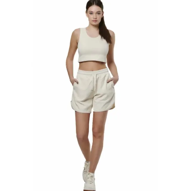 Body Action Women's Sports Shorts Εκρού 031523-05A (Body Action) 2