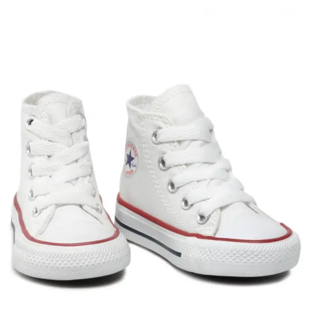 Converse Infant Unisex Chuck Taylor All Star HI Άσπρο 7J253C (Converse) 3