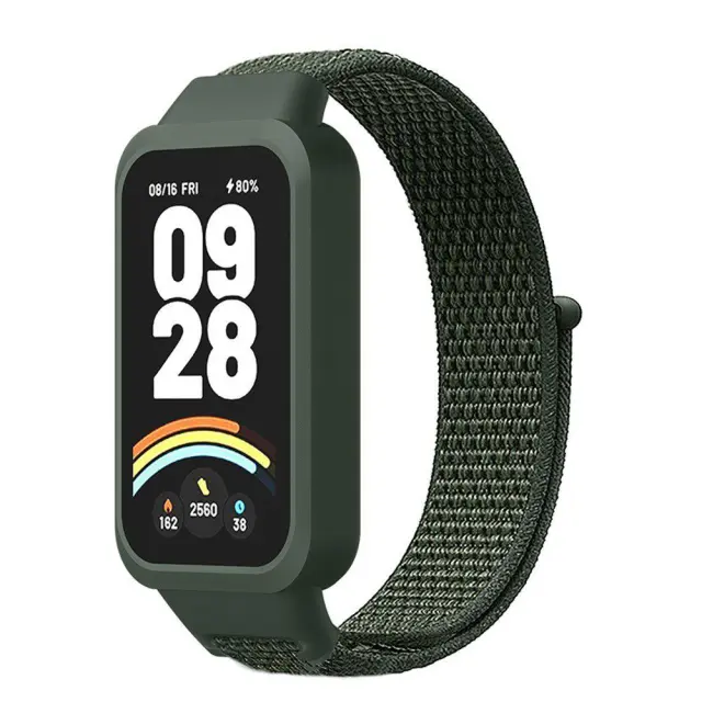 Nylon Λουράκι για Xiaomi Redmi Band 3/ 9 Active- Army Green OEM