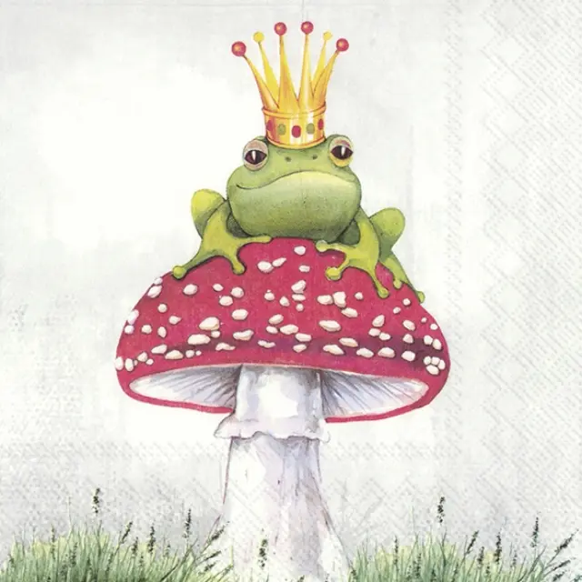 Χαρτοπετσέτα για decoupage, Lucky frog, 1 τεμ.