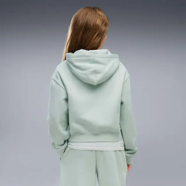 Puma Girl's Essentials 2 Color No1 Logo Short Length Fleece Hoodie Μέντα 690717-29 (Puma) 2