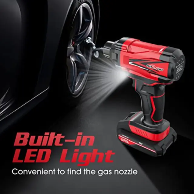 Τρόμπα Αέρος με ψηφιακή ένδειξη και φακό- Air Pump C1811 CARSUN