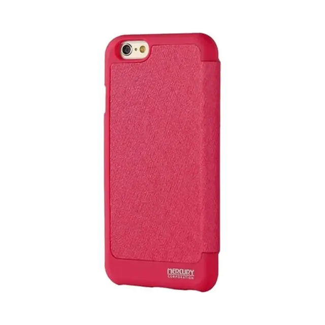 Θήκη Βιβλίο Mercury Wow Bumper View Book Case Για Apple iPhone 6 / 6s Ροζ 3