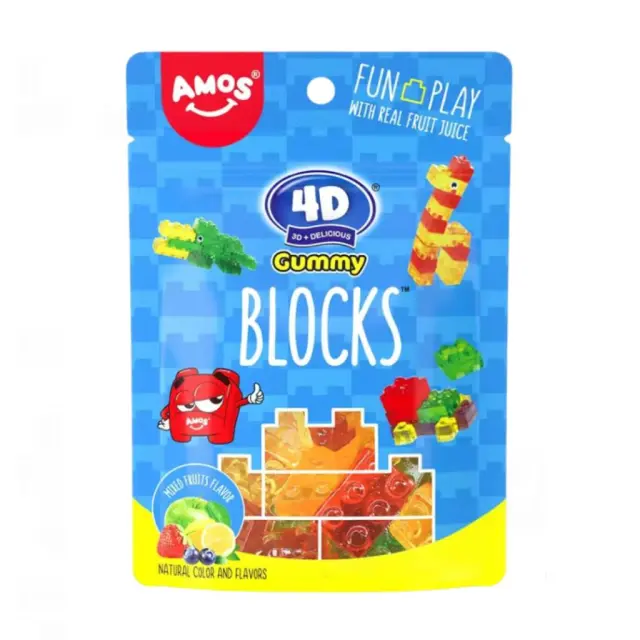Amos 4D Gummy Blocks 72gr